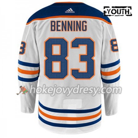 Dětské Hokejový Dres Edmonton Oilers MATT BENNING 83 Adidas Bílá Authentic